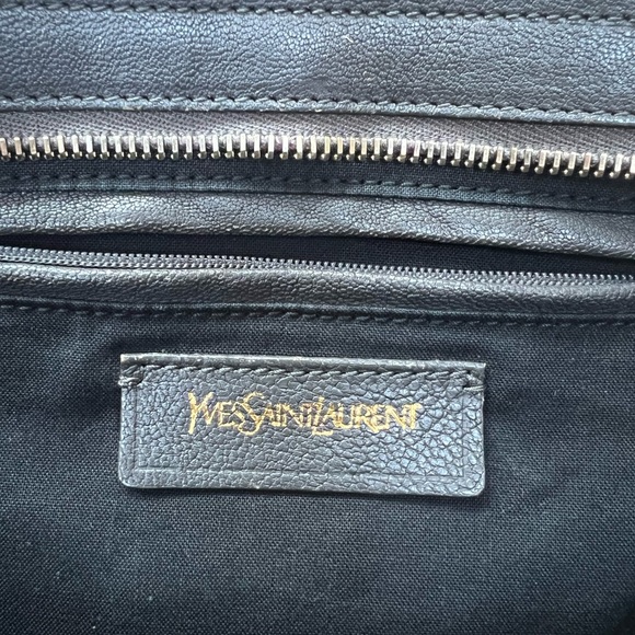 Saint Laurent Leather Cabas Shoulder Bag with long strap small - Picture 10 of 11